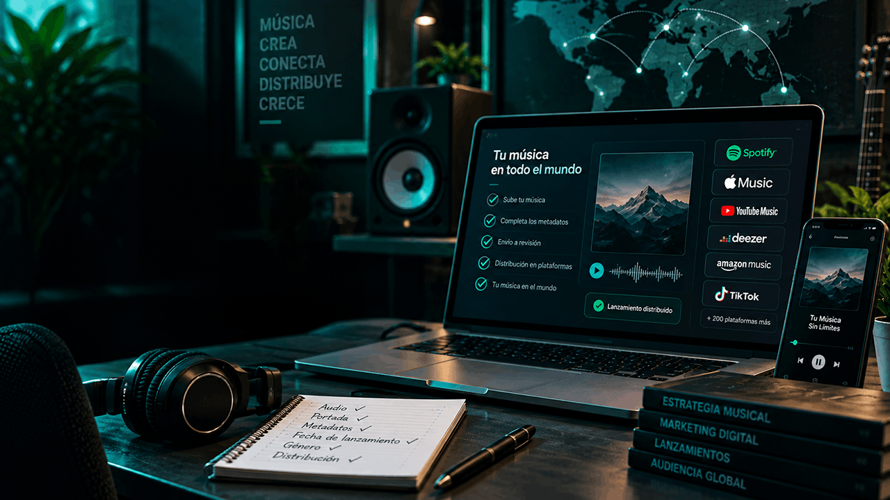¿Cómo distribuir tu música en Spotify y otras plataformas?